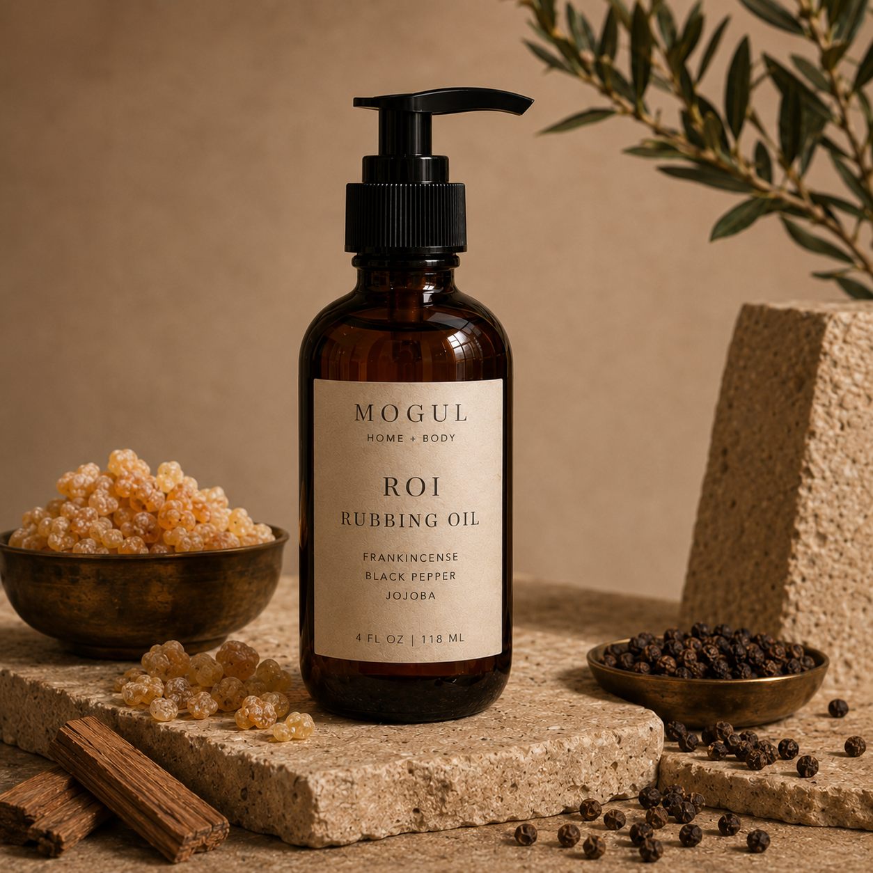 ROI Rubbing Oil — Body + Massage Oil by MOGUL HOME + BODY